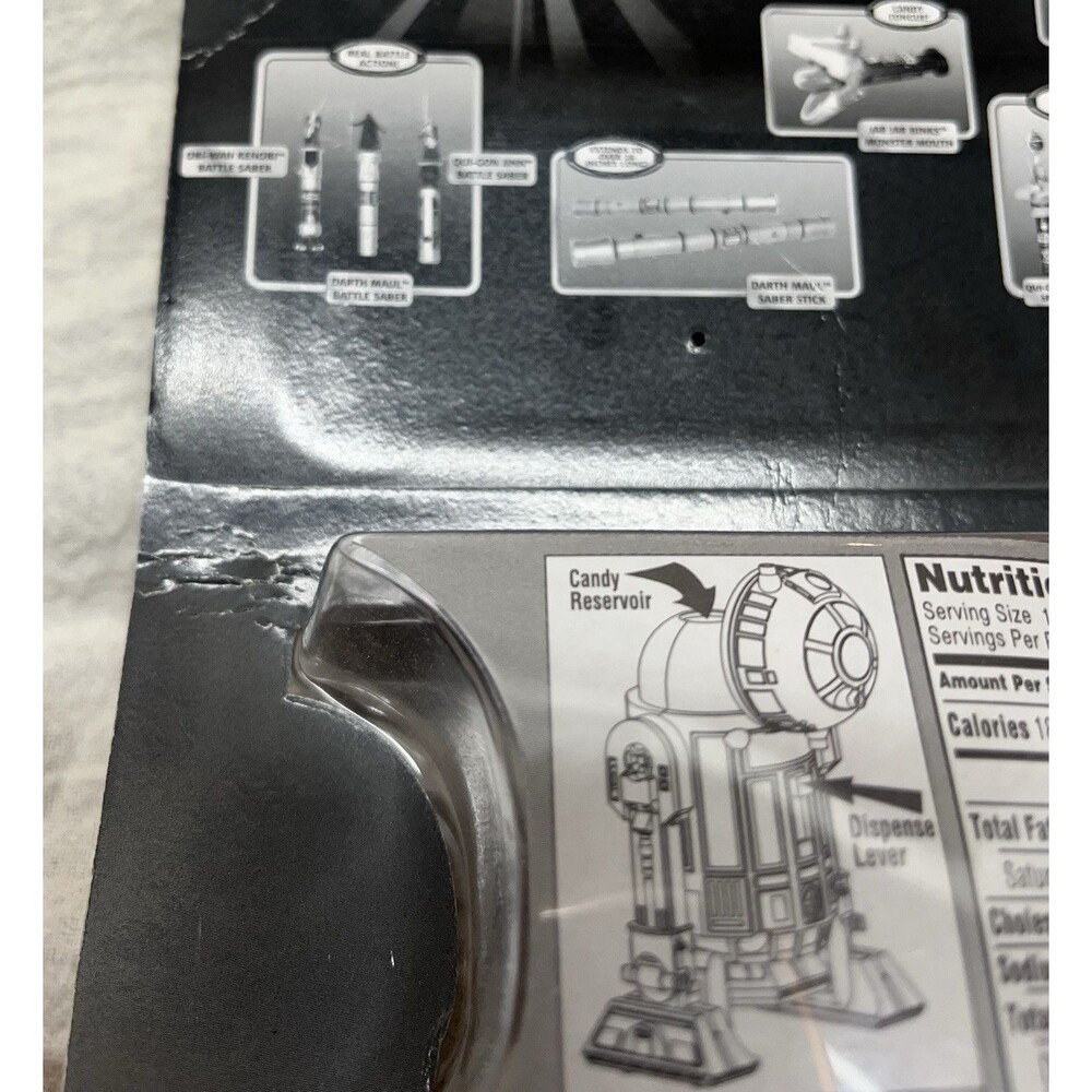 R2-D2 Star Wars Episode 1 M&M's Candy Hander Hasbro Cap Candy Dispenser Sealed - Picture 5 of 9